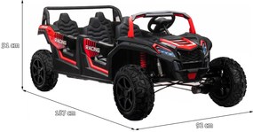 RAMIZ Vozidlo 4-osobové Buggy ATV RACING UTV2000 A033.LIION - červené