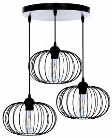 Prisadený luster BOCCA 3xE27/60W/230V