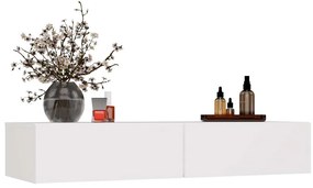 Závěsný toaletní stolek MIKA 110 cm bílý