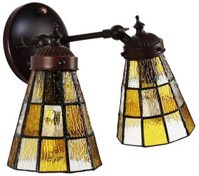 Nástenné svietidlo vitráž 30*23 SKAT