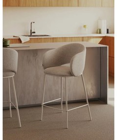 Barová stolička slonovinová (výška sedadla 65 cm) Maina – Kave Home