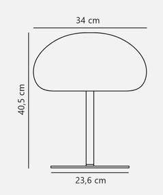 Nordlux Čierna prenosná stolná LED lampa Sponge 34 6,8W 40,5cm 2018165003
