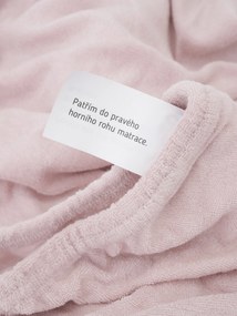 Froté plachta 160 × 200 cm - staroružová