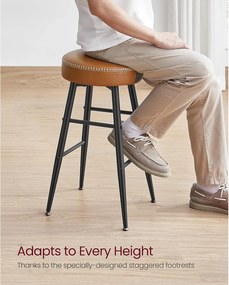 Kolekcia EKHO Súprava 2 ks barových stoličiek, karamelovo hnedá farba