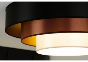 Duolla - LED Stropné svietidlo LUNETA LED/26W/230V pr. 60 cm 4000K čierna/medená