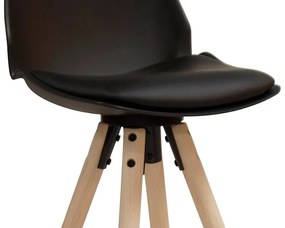 Oslo barová stolička 106 cm čierna/natur