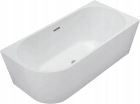 Balneo Voľne Stojaca Rohová Vaňa Pravá Biela Avola 150 x 75 cm S Korkom