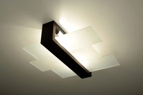 SOLLUX LIGHTING Stropné moderné osvetlenie FENIKS 2, 2xE27, 60W, tmavohnedé