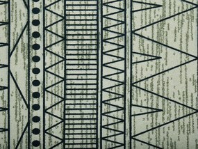 Koberec 80 x 150 cm čierna/sivá KEBAN Beliani