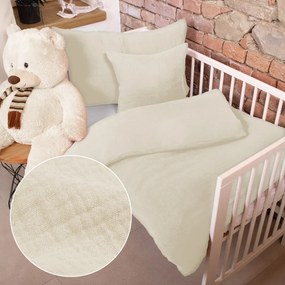 Biante Detské mušelínové posteľné obliečky do postieľky Nature MSN-080 Krémové Do postieľky 90x130 a 40x60 cm