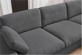 Tmavosivá rohová pohovka Belair – Bobochic Paris