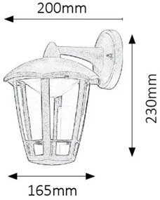 Rabalux SORRENTO LED nástenné svietidlo 8126, IP44