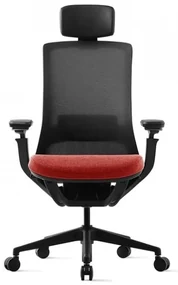 Kancelárska ergonomická stolička ROLY — sieť, látka, čierna / viac farieb Antracit