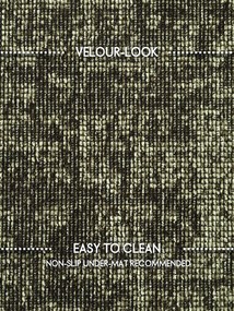 ELLE Decoration, Behúň Brilliance Prisma 106313 Green z kolekcie Elle, 80x250, zelená, obývacia izba