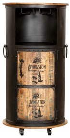 Čierna kovová vinotéka na 9 fliaš, 60x115 cm Luni – Interia Home &amp; Living