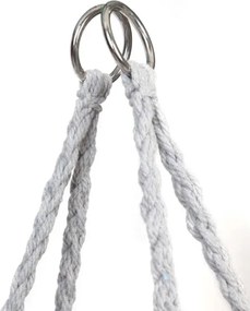 Sivé závesné kreslo KOLUMBIA s vankúšom