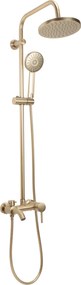 Rea Luis, sprchová súprava s vaňovou batériou, zlatá matná, REA-P7051
