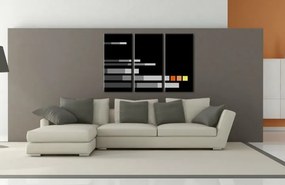 Ručne maľovaný POP Art obraz NEW POP Art obraz 3 dielny  np