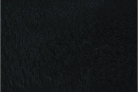Plyšový koberec TOP - ČIERNY