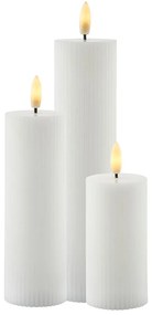 Biele dobíjacie svetelné dekorácie v súprave 3 ks Smilla – Sirius