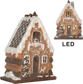 Perníková LED chalúpka Gingerbread Cotti - 15*8*19 cm