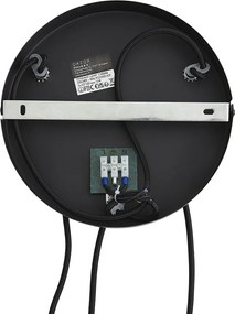 Moderné závesné svietidlo čierne s drevom a matným sivým sklom 3-Lights - Umbra