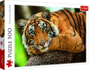 Trefl Puzzle portrét tigra 500 dielikov 48x34cm v krabici 40x27x4,5cm