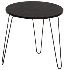 Príručný stolík, čierny dub/čierna, RONIN