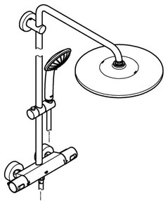 GROHE 26400001 - Sprchový systém VITALIO JOY SYSTEM 310 450 mm lesklý chróm