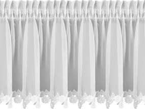 KRÁTKA ZÁCLONA NA PÁSKE LILI 150X30 CM BIELA