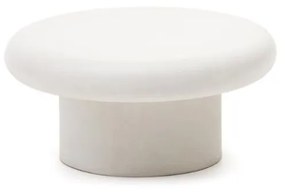 Záhradný konferenčný stolík adi ⌀ 66 cm biely MUZZA