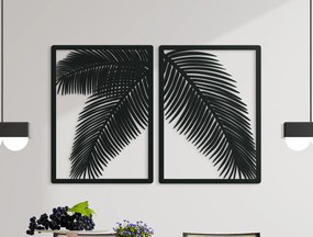 drevko Dvojdielny drevený obraz Palmové listy