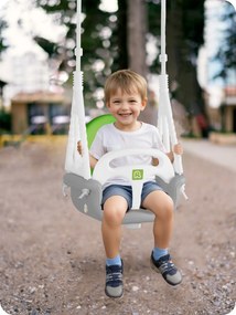 Sloník vedro hojdačka 3v1 Ricokids šedá zelená