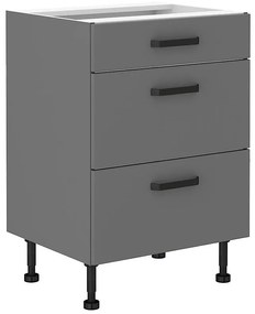 Kuchynská skrinka NESSA antracitová 60d 3s bb