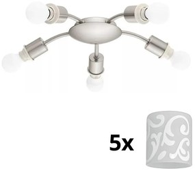 Eglo - LED Stropné svietidlo MY CHOICE 5xE14/4W/230V  chróm/biela