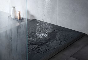 Deante Obdĺžniková sprchová vanička Correo 120x80 cm, granit, čierna - KQR N44B