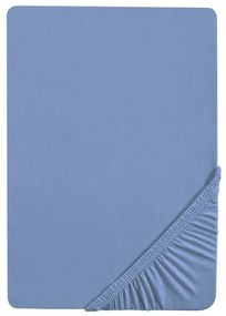 Biberna Napínacia džersejová plachta (140 – 160 x 200 cm, modrá)  (100227068)
