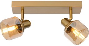 Lucide 77979/02/02 - Bodové svietidlo BJORN 2xE14/40W/230V zlatá