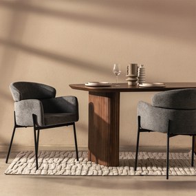 Jídelní křeslo GRANDA šedé