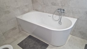 Cerano Bianco, akrylátová voľne stojaca akrylátová vaňa 170x80 cm, ľavá, biela, CER-CER-413600