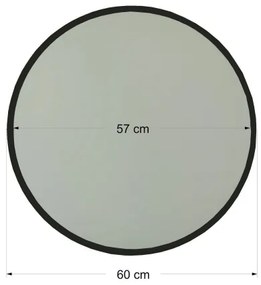 Nástenné zrkadlo AYNA 60 cm čierna