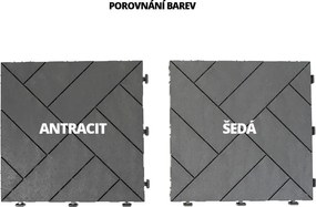 Gumová dlaždica ARISTA 30 x 30 cm, antracit MHEU5100540