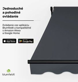 Blumfeldt CloudShade Markíza, Inteligentné ovládanie, UV ochrana, Montáž na stenu