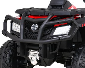 Ramiz Štvorkolka XT-Speed pre deti červená + pohon 4x4 + EVA kolesá + pomalý štart + MP3 rádio + LED