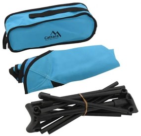 Skladacia kempingová stolička modrá 63 cm