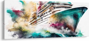 Obraz - Akvarelové more (120x50 cm)