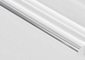 TV stolík Goal 153 cm, biely, s osvetlením