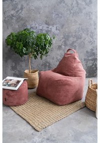 Tmavohnedý menčestrový sedací vak Play Amuse – SLOWDOWN