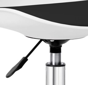 Čiernobiela otočná stolička Grover