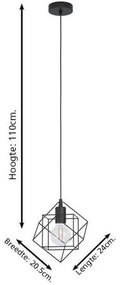 Eglo 43358 - Luster na lanku STRAITON 1xE27/60W/230V